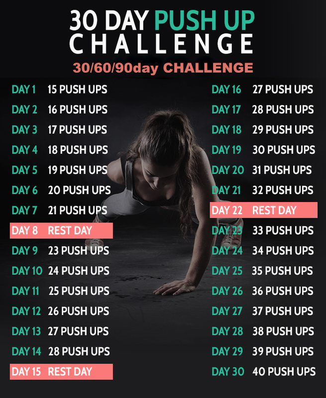 30 Day Push Up Challenge - 306090 D