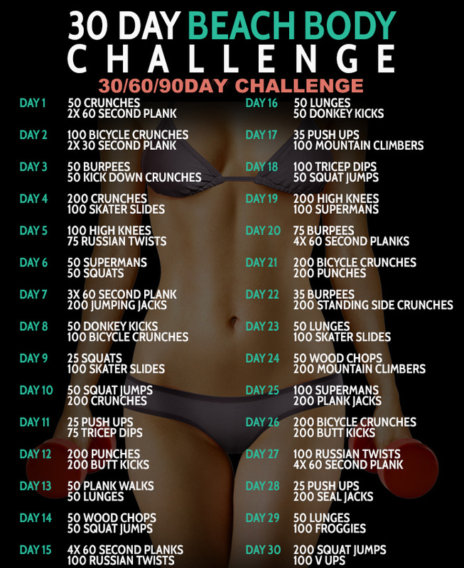 30 day beach body workout