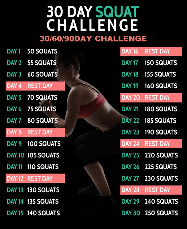 squat challenge before and after results